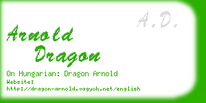 arnold dragon business card